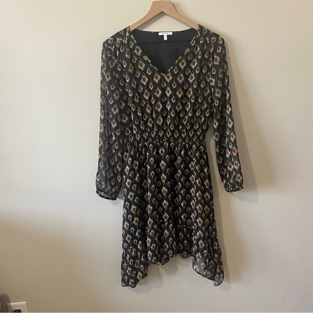 Maurice’s printed long sleeve dress Size Small modest wedding guest fall